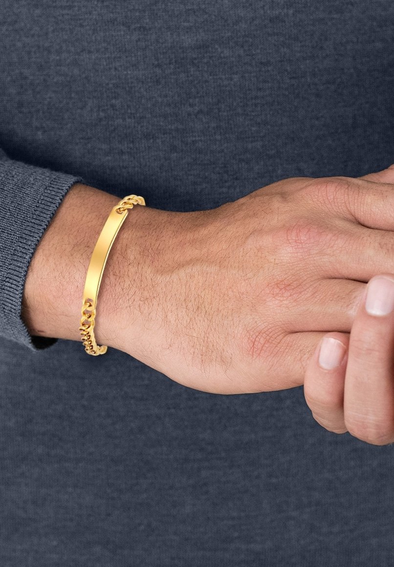 LES POULETTES BIJOUX Bracciale Polsino Oro | Gioiello Ottone Placcato 3 Micron, Regalo In Cofanetto