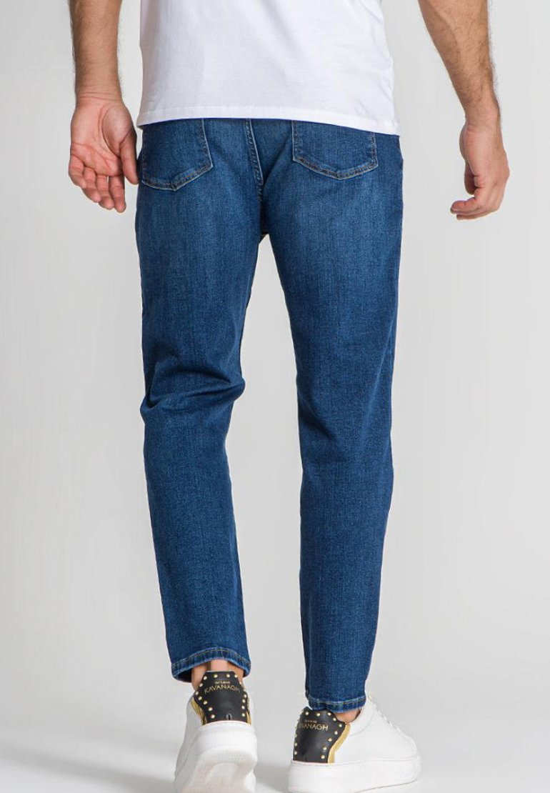 Gianni Kavanagh Jeans Uomo Light Blue Ripped - Modello Carrot Leg, Vestibilità Regolare, Denim Elasticizzato (Taglie XS In Poi) - 2