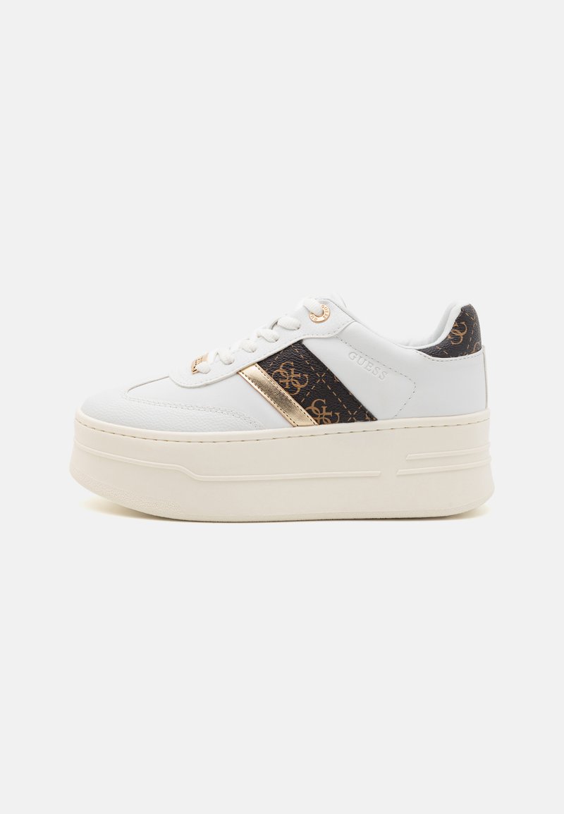 GUESS Korenzo Trainers – Scarpe Running Uomo/donna – Suola 4,2 Cm – Taglia 39 – Beige Brown