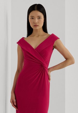 JERSEY OFF THE SHOULDER GOWN - Festklänning - sport pink