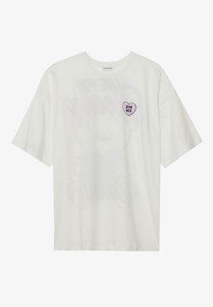 Even&Odd OVERSIZED - T-shirt imprimé - offwhite