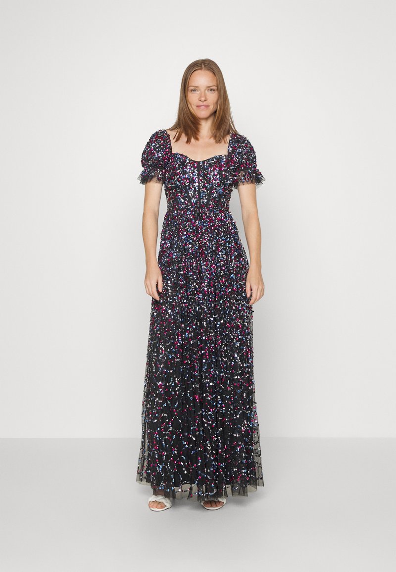 Maya Deluxe MAYA DELUXE ALL OVER EMBELLISHED MAXI WITH SWEETHEART