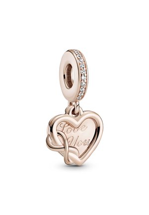 Pandora LOVE YOU INFINITY HEART DANGLE  - Amulet - rose gold plated