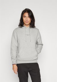 Tommy Hilfiger LOGO TIPPED - Felpa con cappuccio - light grey heather