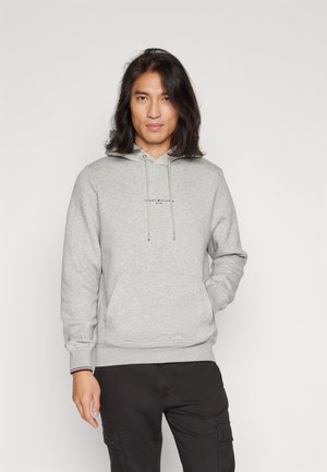 Tommy Hilfiger LOGO TIPPED HOODY - Sweatshirt - light grey heather