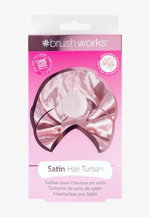 BRUSHWORKS SATIN HAIR TURBAN - Hårstyling-accessories - pink