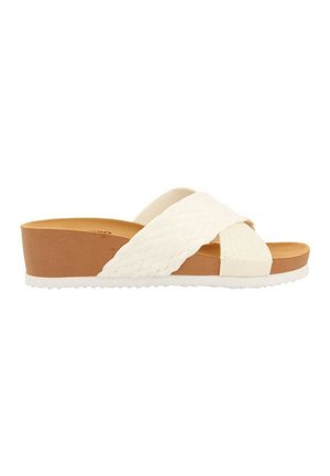 Gioseppo, CON TIRAS CUÑA PARA GOULDS - Mules de tacón - blanco