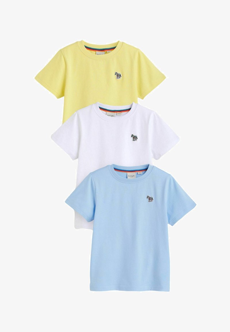 Paul Smith Junior SIGNATURE  3 PACK  - REGULAR FIT - T-shirts basic - bright zebra