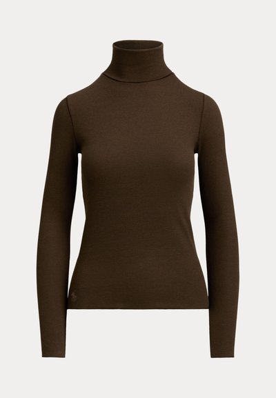 Polo Ralph Lauren STRETCH BLEND TURTLENECK - Jersey de punto - dark brown