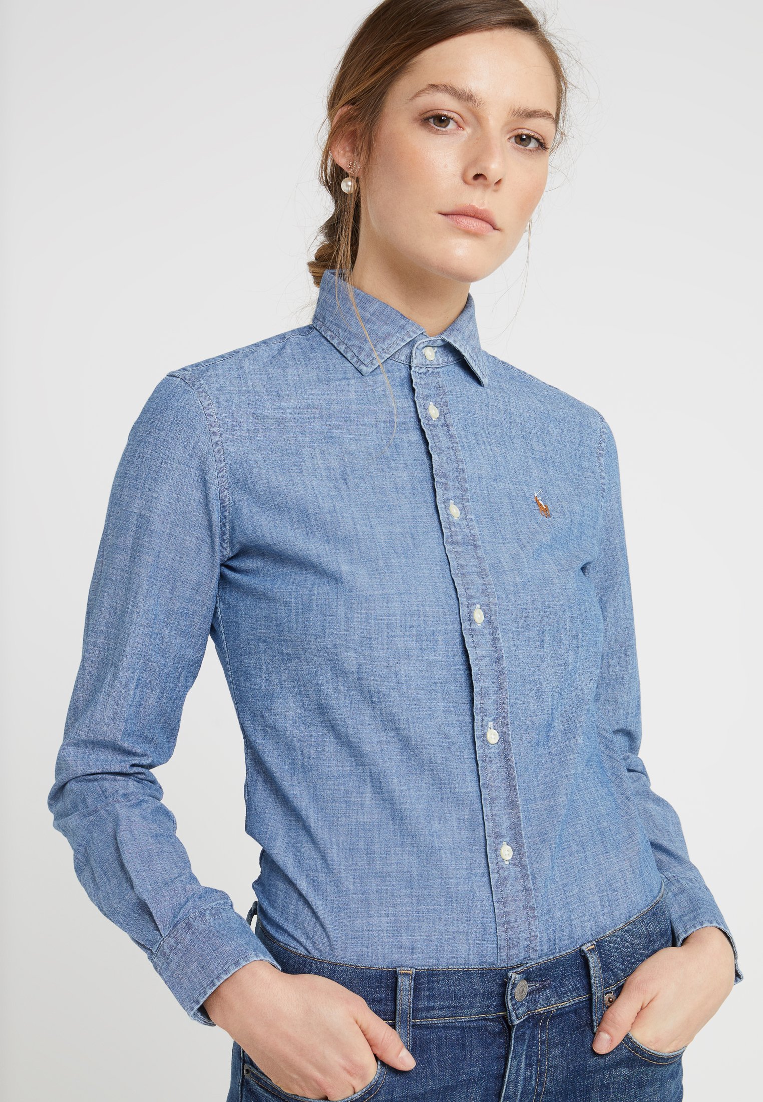 chemise chambray ralph lauren
