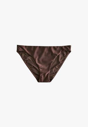 Next, REGULAR FIT - HIGH LEG BIKINI BOTTOMS . - Bikini-Hose - chocolate brown high shine