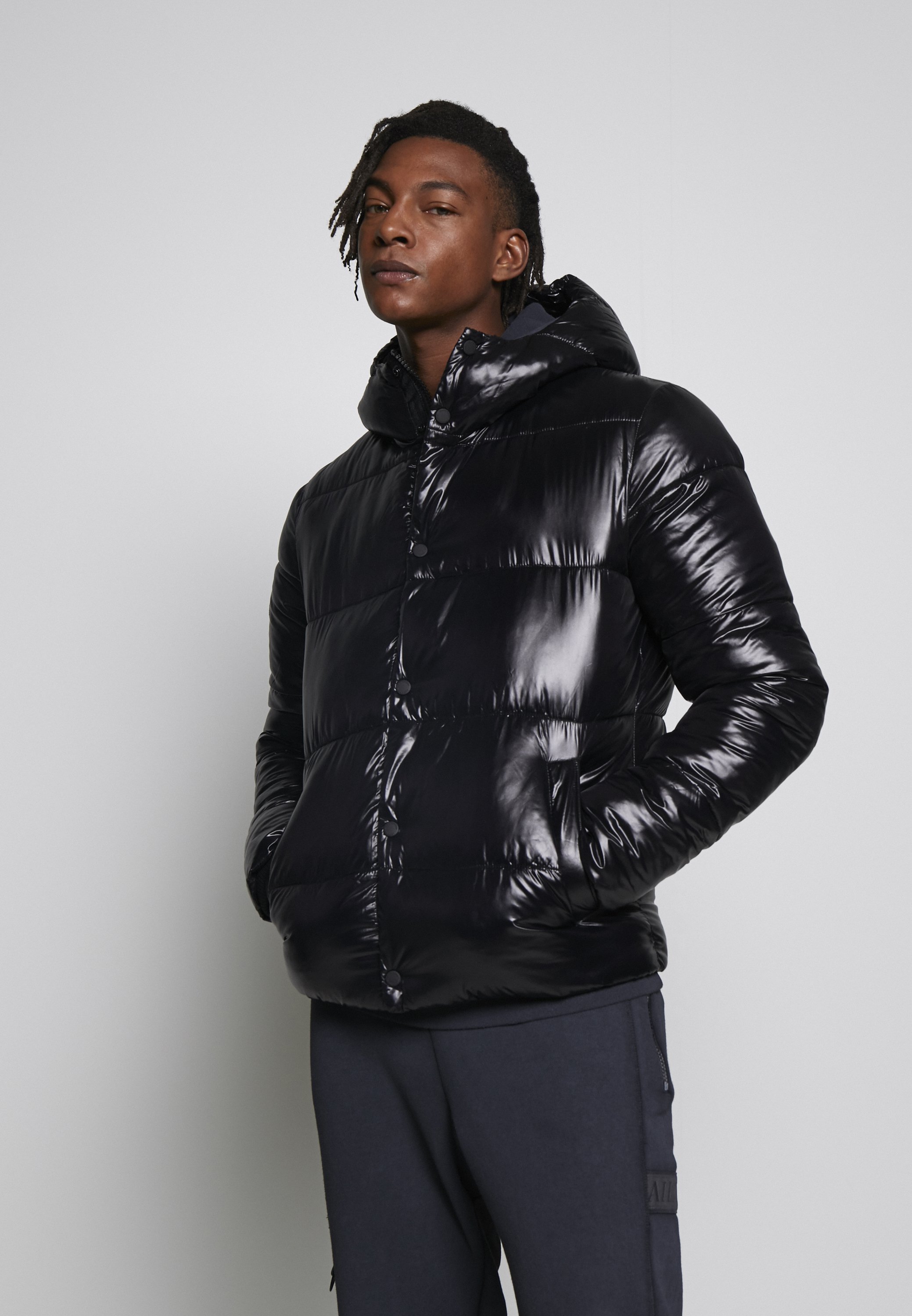 high shine bomber jacket