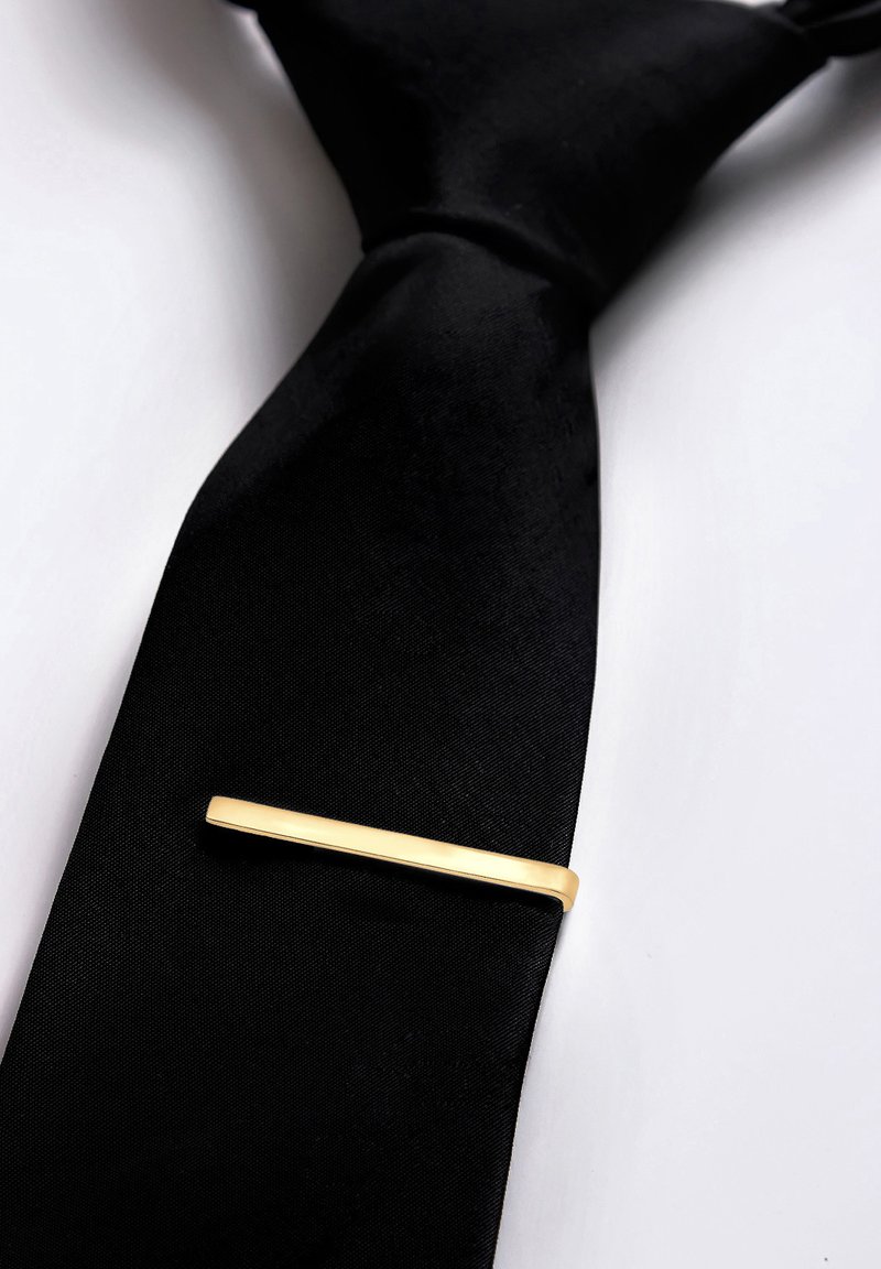 Clip De Corbata Con Diseño De Búho - Aleación Dorada, 4x1.8 Cm | Accesorio Elegante Para Hombres, Regalo