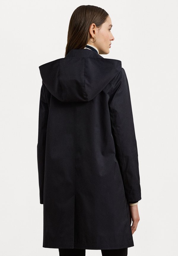 HOODED COTTON BLEND BALMACAAN COAT - Short coat3