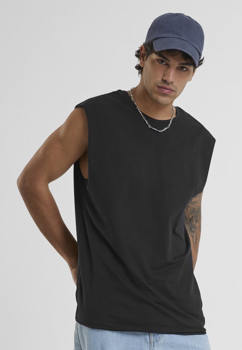 Urban Classics - OPEN EDGE SLEEVELESS - Top - black, Povećaj
