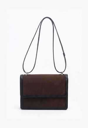 HVISK, CALLIE BRUSH STRUCTURE MIX - Schoudertas - umber brown / black