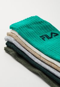 Fila TENNIS SOCKS UNISEX 6 PACK - Meias - sacramento/olive/ash grey/sand beige/ecru/lime