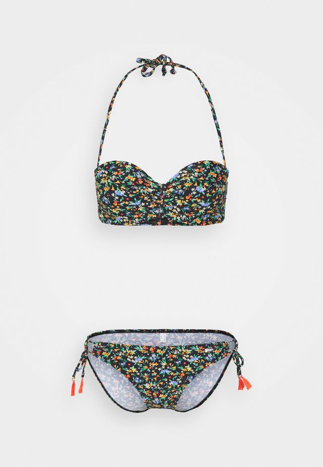 WIRE BANDEAU SET - Bikini - black