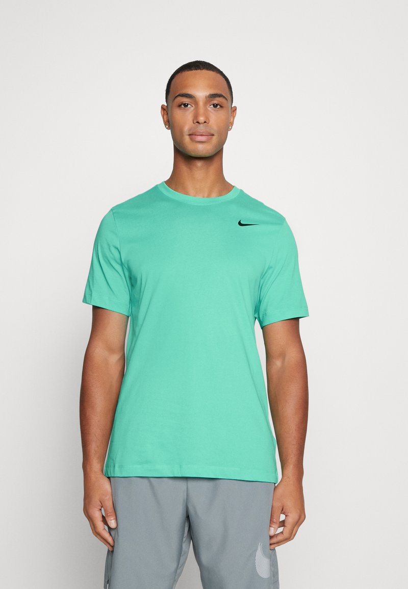 Nike Performance TEE CREW SOLID - T-shirt desportiva - light menta/black
