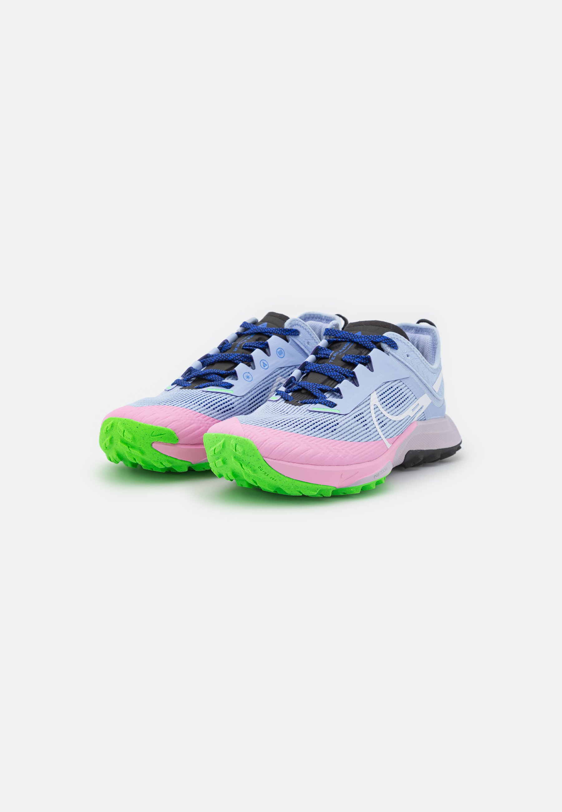 Nike Performance AIR ZOOM TERRA KIGER 8 - Laufschuh Trail - light  marine/white/hyper royal/black/pink rise/green strike/hellblau - Zalando.de
