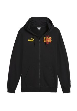 RC LENS FTBLCULTURE JACKE MIT KAPUZE - Sweatjakke - black-pelé yellow- red