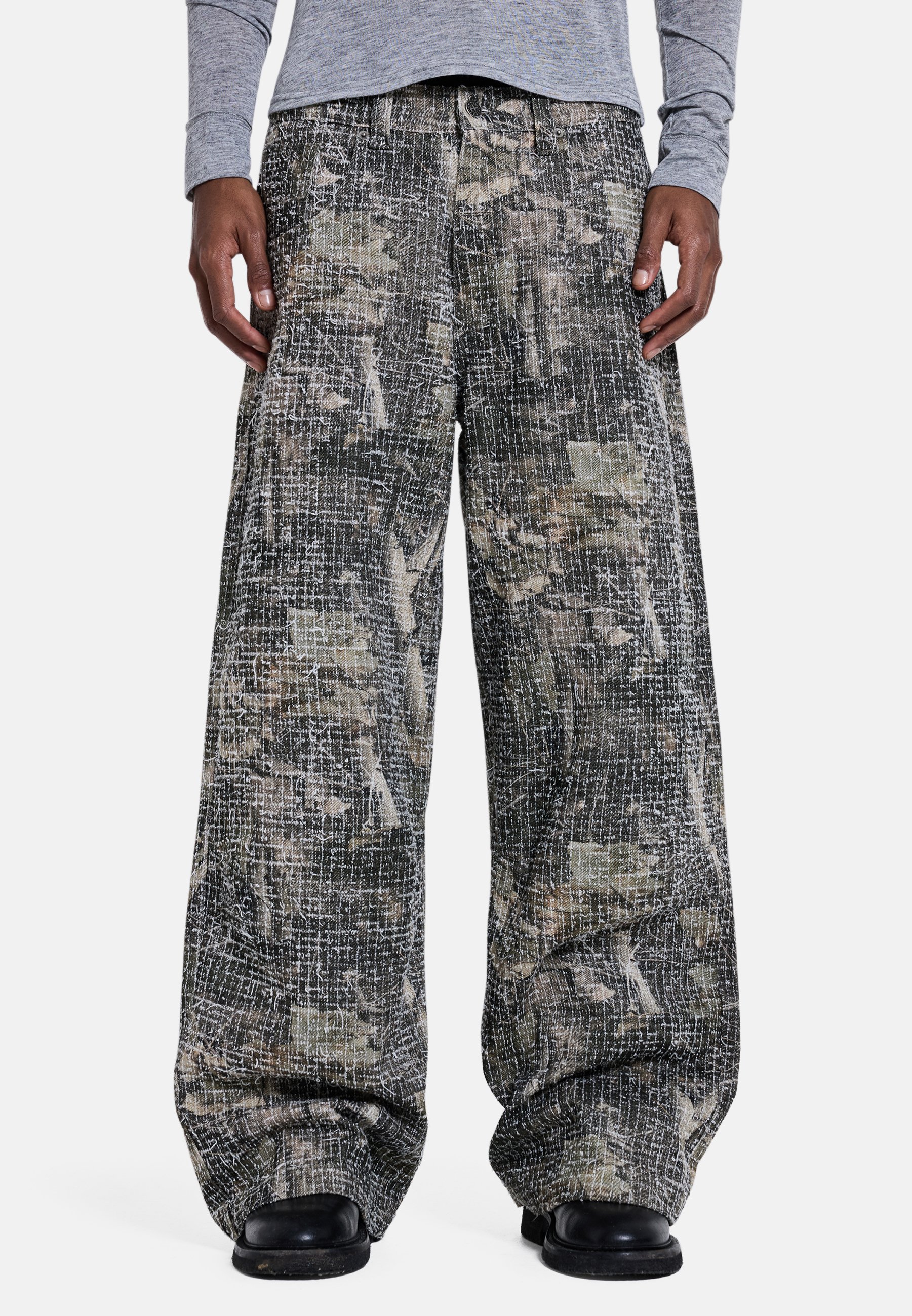 Jaded London BROOKLYN JUMBO JORTS UNISEX - Shorts - green check