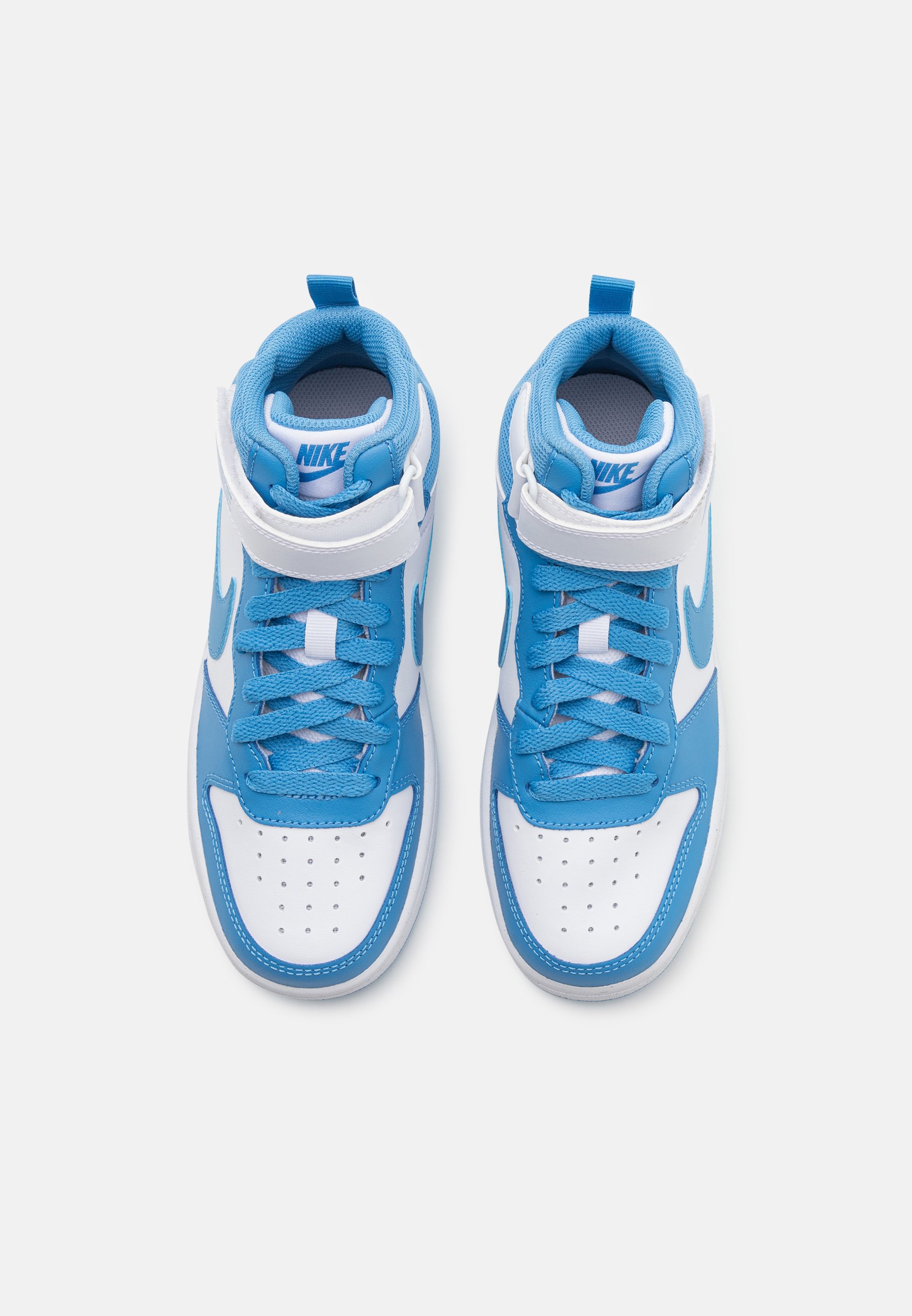 nike dunk mid blue and white