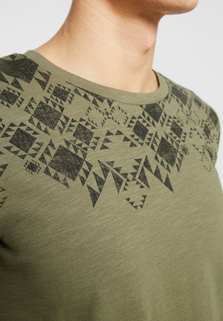 Men Print T-shirt - dusty olive green Men Print T-shirt - dusty olive green