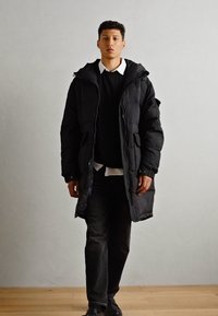 Scotch & Soda LONG PUFFER - Zimski plašč - meteorite