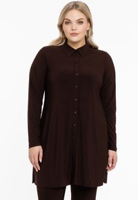 YOEK LONG SLEEVES - Overhemdblouse - brown