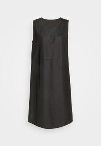 Robe Noire Aspesi - 60% Soie, 36% Coton, 4% Métal, Italie, Neuf Avec étiquettes, -70%