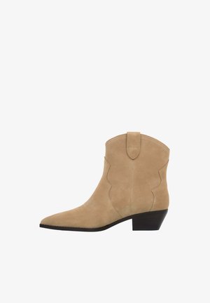 NISKIE BEŻOWE KOWBOJKI DAMSKIE ESTRO ER00118782 36 - Cowboy/motoros bokacsizma - beige