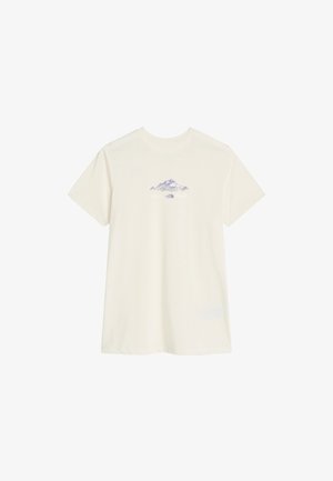 The North Face, W FOUNDATION SHORT SLEEVES T-SHIRT-GRAPH. - T-shirt print - white dune