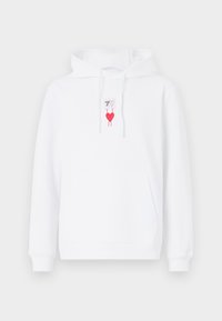Unselected, white/red