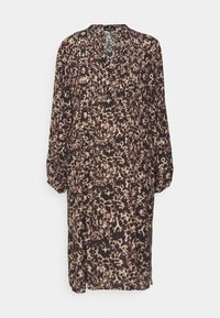 True Religion TUCKED LONGSLEEVE DRESS SQUARES  - Φόρεμα πουκάμισο - brownish