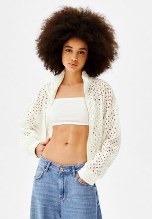 SCHIFFLI EMBROIDERY - Korte jassen - white