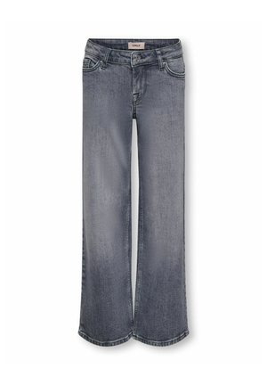 ONLY GIRLS, JEANS MIT WEITEM BEIN KOGJUDY-O NIEDRIGE TAILLE WEITER BEINSCHNITT JEANS - Jean coupe décontractée - medium grey denim