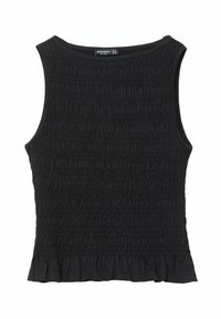 GATHERED WITH RUFFLES - Pusero - black