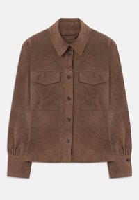 GIOCO - Leather jacket - marrone