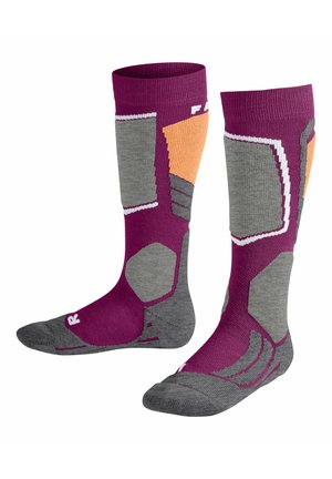 FALKE SK2 SKIING MEDIUM CUSHIONING - Kniestrümpfe - radiant orchid