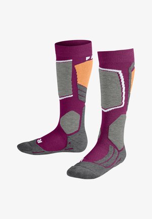 FALKE SK2 SKIING MEDIUM CUSHIONING - Kniestrümpfe - radiant orchid