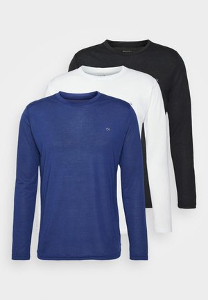 LONG SLEEVE 3 PACK - Pikkade varrukatega topp - black/white/navy