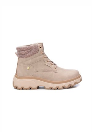 Botines con cordones - beige