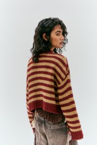 BDG Urban Outfitters LAGUNA  - Casaco de malha - red/camel