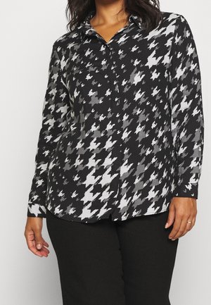 Button-down blouse - black