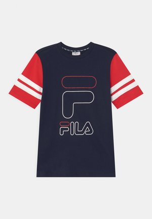 JUNIOT SPORTY - T-shirt con stampa - black iris/true red/bright white