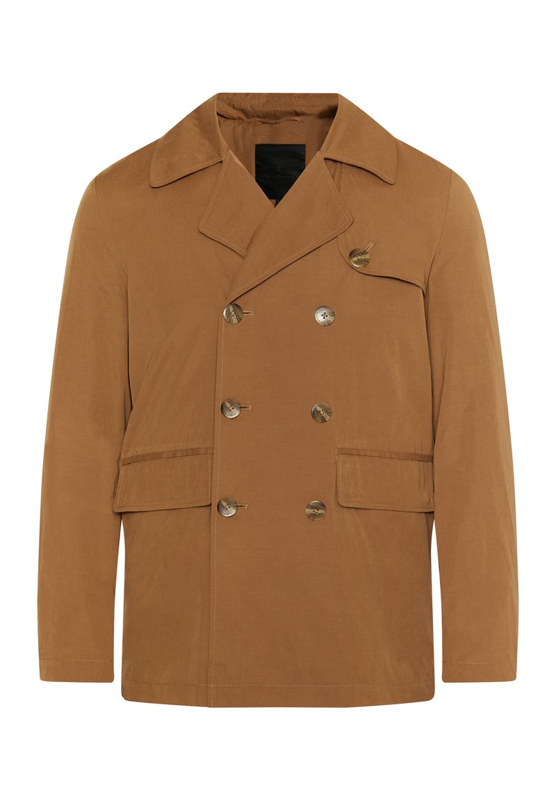 dreimaster Halflange jas zandkleur