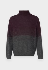ROLL NECK SWEATER - Pullover - purple/black