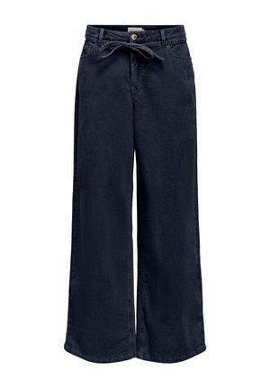 Object, WIDE LEG JEANS CORDUROY BELTED - Coupe large - sky captain