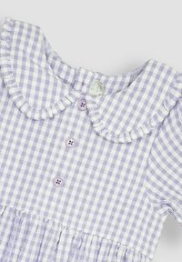 JoJo Maman Bébé GINGHAM BUTTON FRONT COLLAR TEA REGULAR FIT - Denní šaty - lilac purple gingham